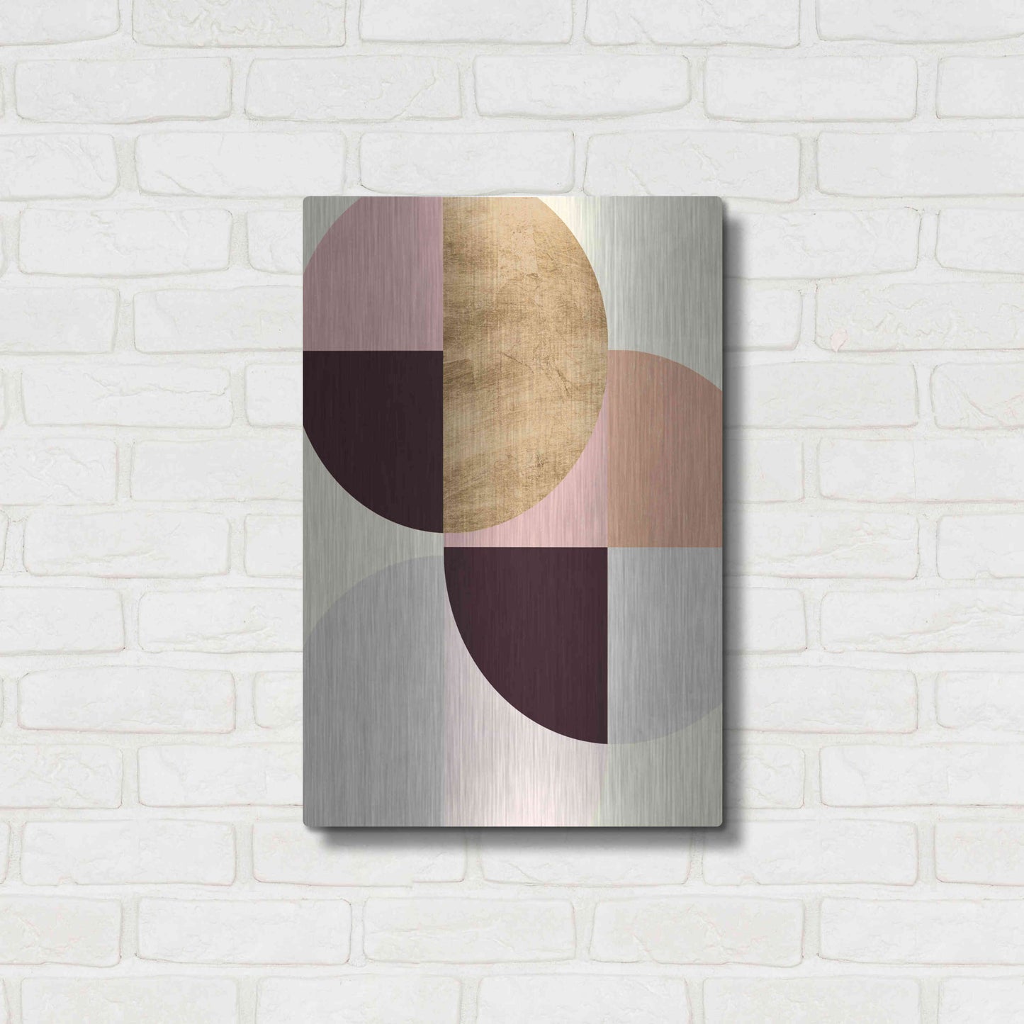 Luxe Metal Art 'Wonder Wheels III' by Annie Warren, Metal Wall Art,16x24