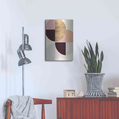 Luxe Metal Art 'Wonder Wheels III' by Annie Warren, Metal Wall Art,16x24