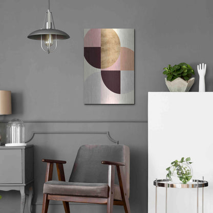 Luxe Metal Art 'Wonder Wheels III' by Annie Warren, Metal Wall Art,16x24