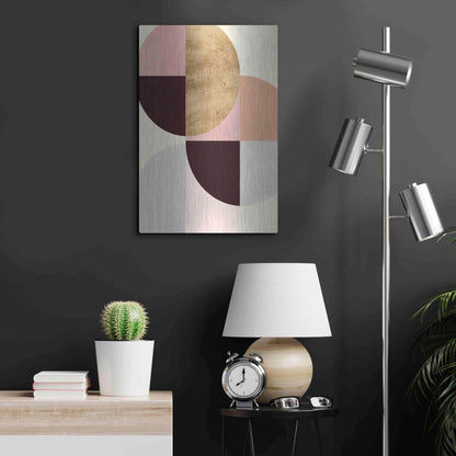 Luxe Metal Art 'Wonder Wheels III' by Annie Warren, Metal Wall Art,16x24