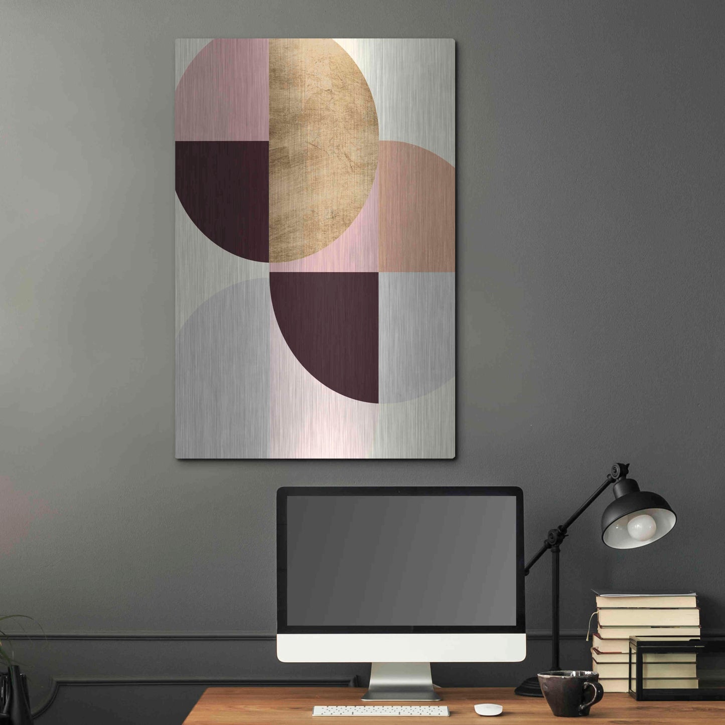 Luxe Metal Art 'Wonder Wheels III' by Annie Warren, Metal Wall Art,24x36