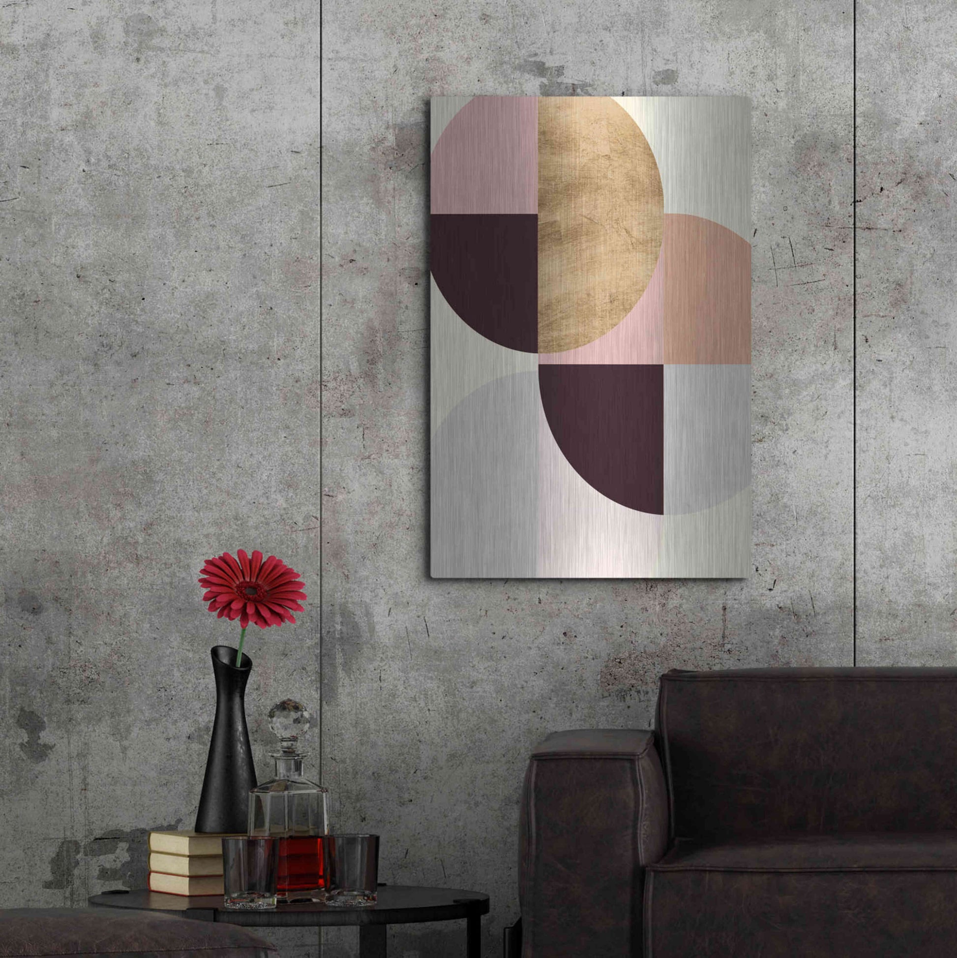 Luxe Metal Art 'Wonder Wheels III' by Annie Warren, Metal Wall Art,24x36