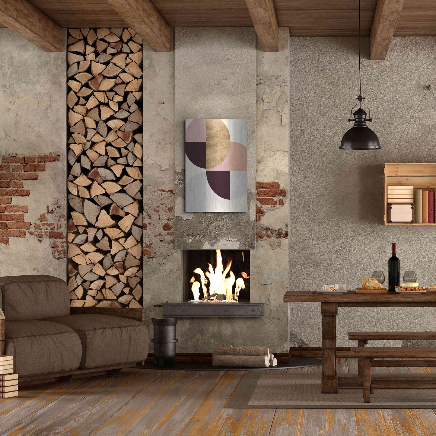 Luxe Metal Art 'Wonder Wheels III' by Annie Warren, Metal Wall Art,24x36