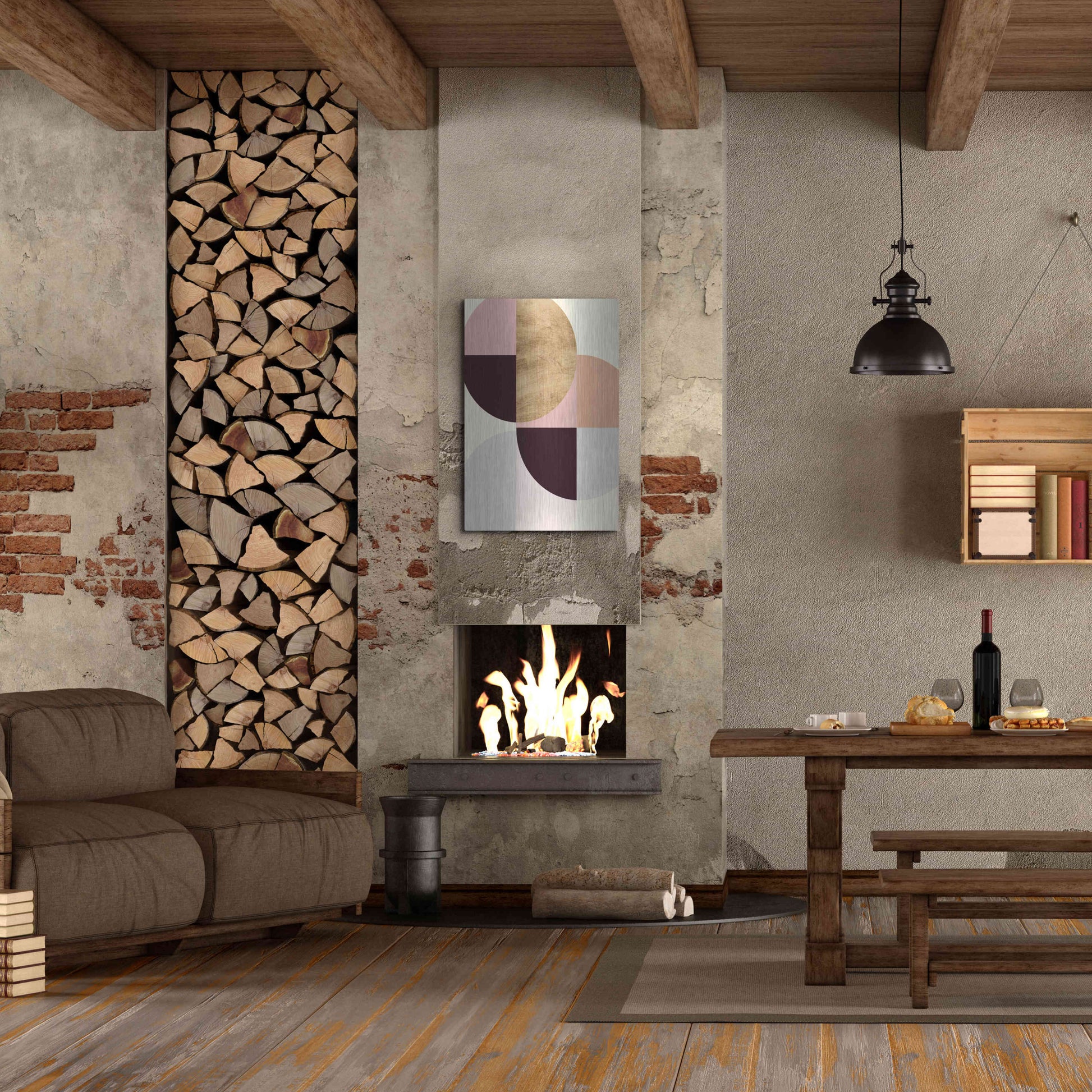 Luxe Metal Art 'Wonder Wheels III' by Annie Warren, Metal Wall Art,24x36