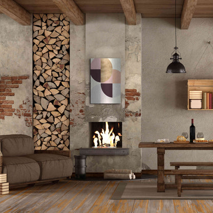 Luxe Metal Art 'Wonder Wheels III' by Annie Warren, Metal Wall Art,24x36