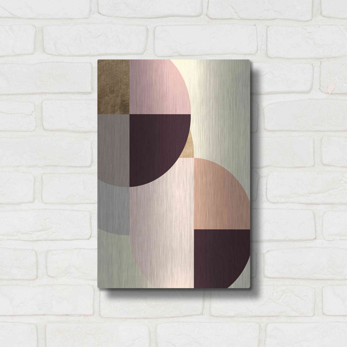 Luxe Metal Art 'Wonder Wheels IV' by Annie Warren, Metal Wall Art,12x16