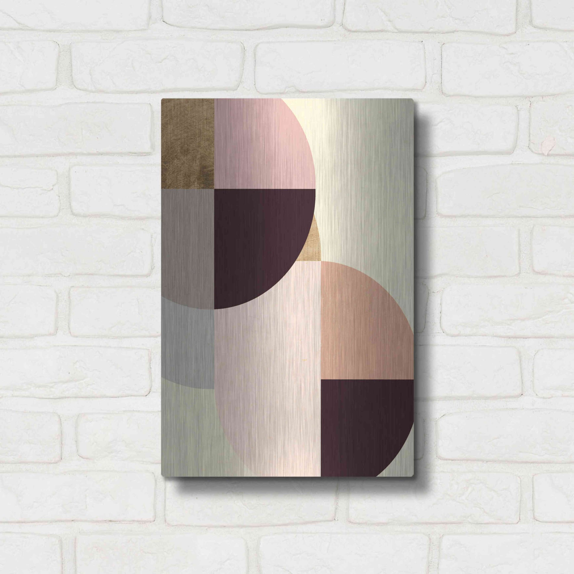 Luxe Metal Art 'Wonder Wheels IV' by Annie Warren, Metal Wall Art,12x16