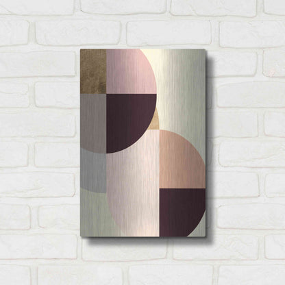 Luxe Metal Art 'Wonder Wheels IV' by Annie Warren, Metal Wall Art,12x16