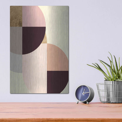 Luxe Metal Art 'Wonder Wheels IV' by Annie Warren, Metal Wall Art,12x16