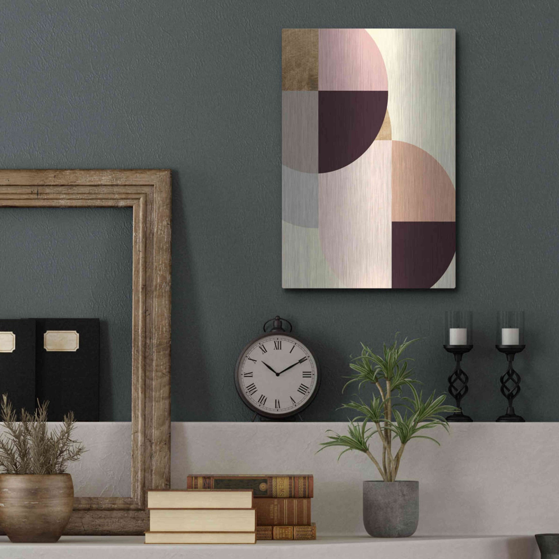 Luxe Metal Art 'Wonder Wheels IV' by Annie Warren, Metal Wall Art,12x16