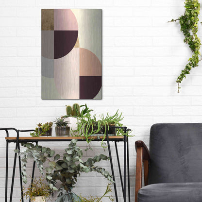 Luxe Metal Art 'Wonder Wheels IV' by Annie Warren, Metal Wall Art,12x16