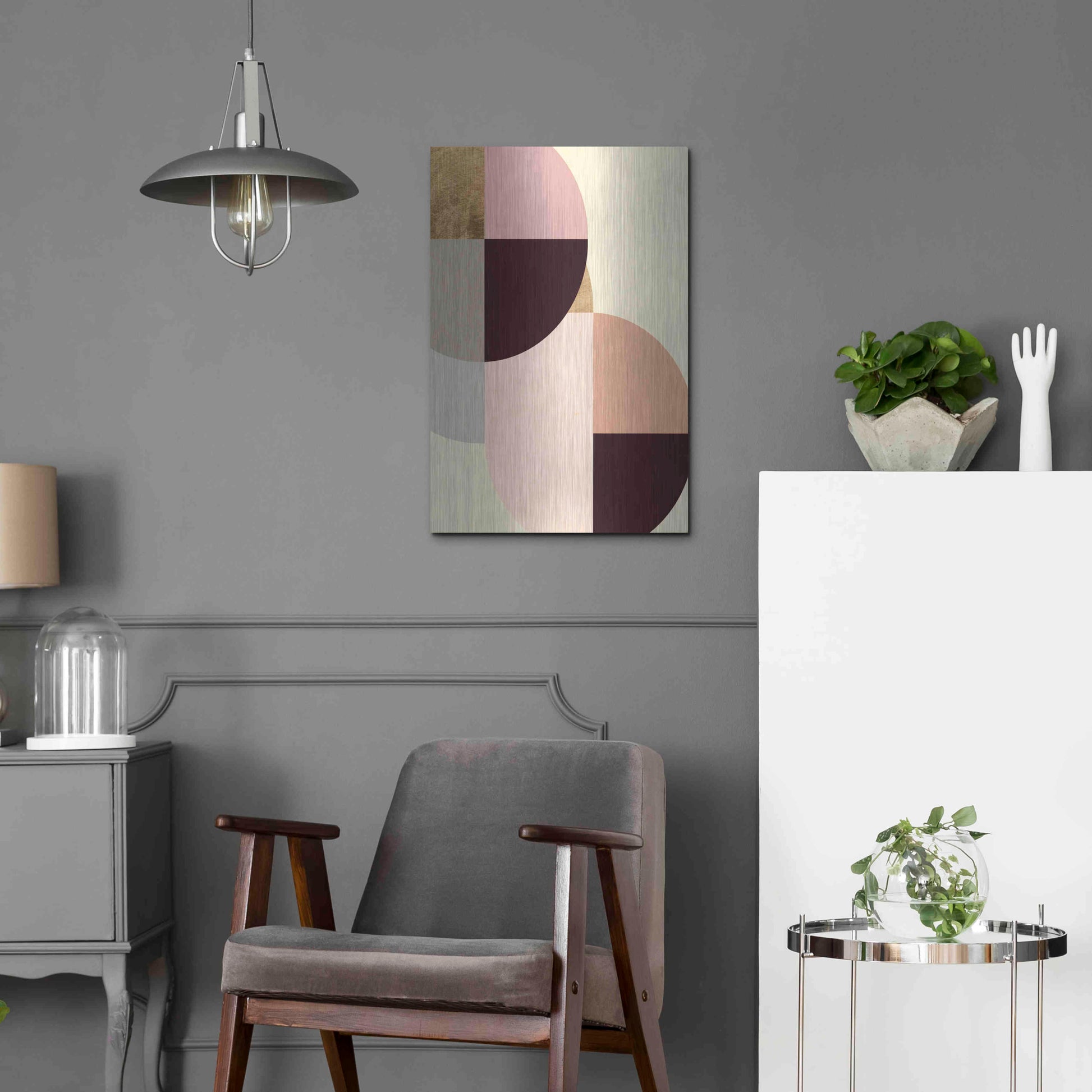 Luxe Metal Art 'Wonder Wheels IV' by Annie Warren, Metal Wall Art,16x24