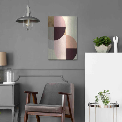 Luxe Metal Art 'Wonder Wheels IV' by Annie Warren, Metal Wall Art,16x24