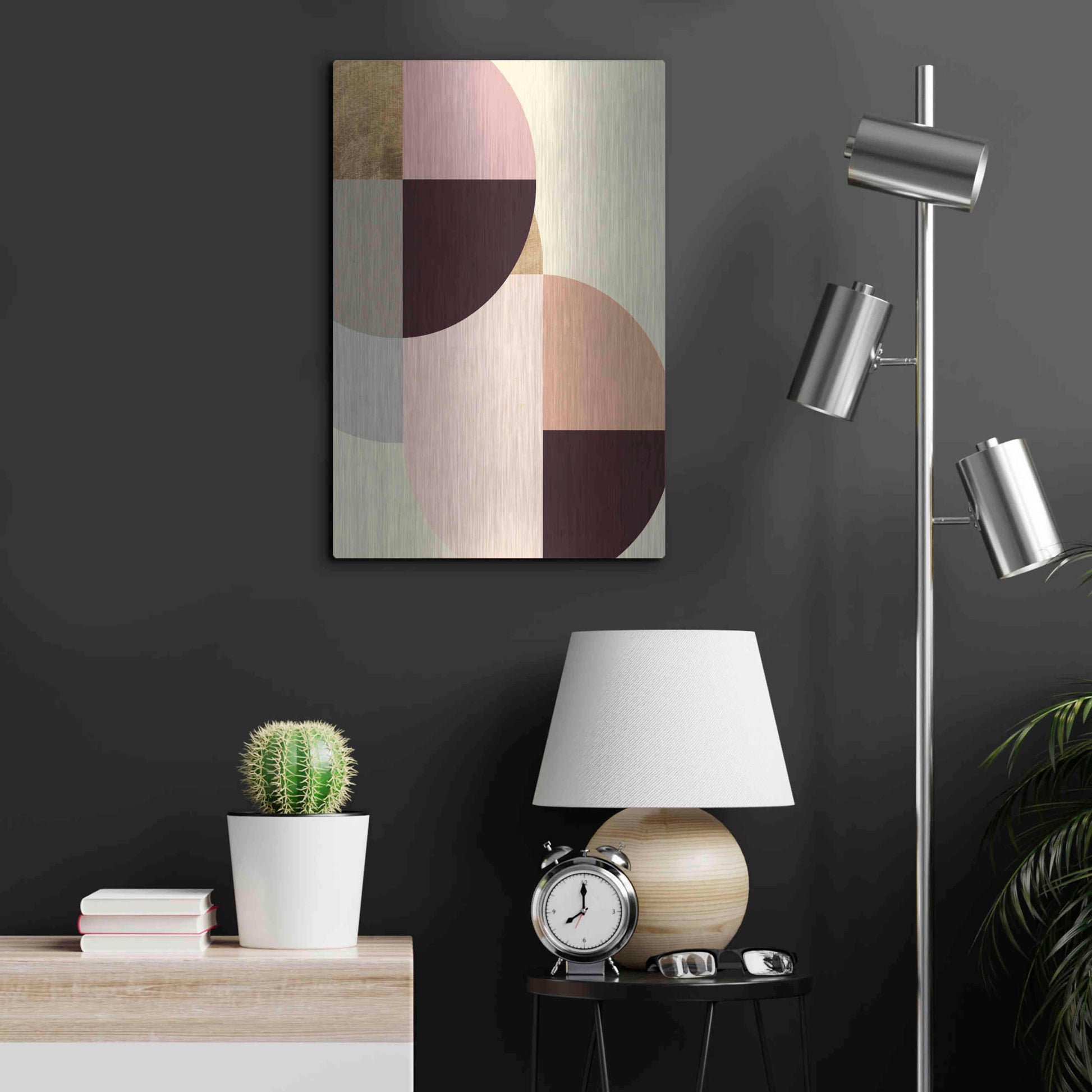 Luxe Metal Art 'Wonder Wheels IV' by Annie Warren, Metal Wall Art,16x24