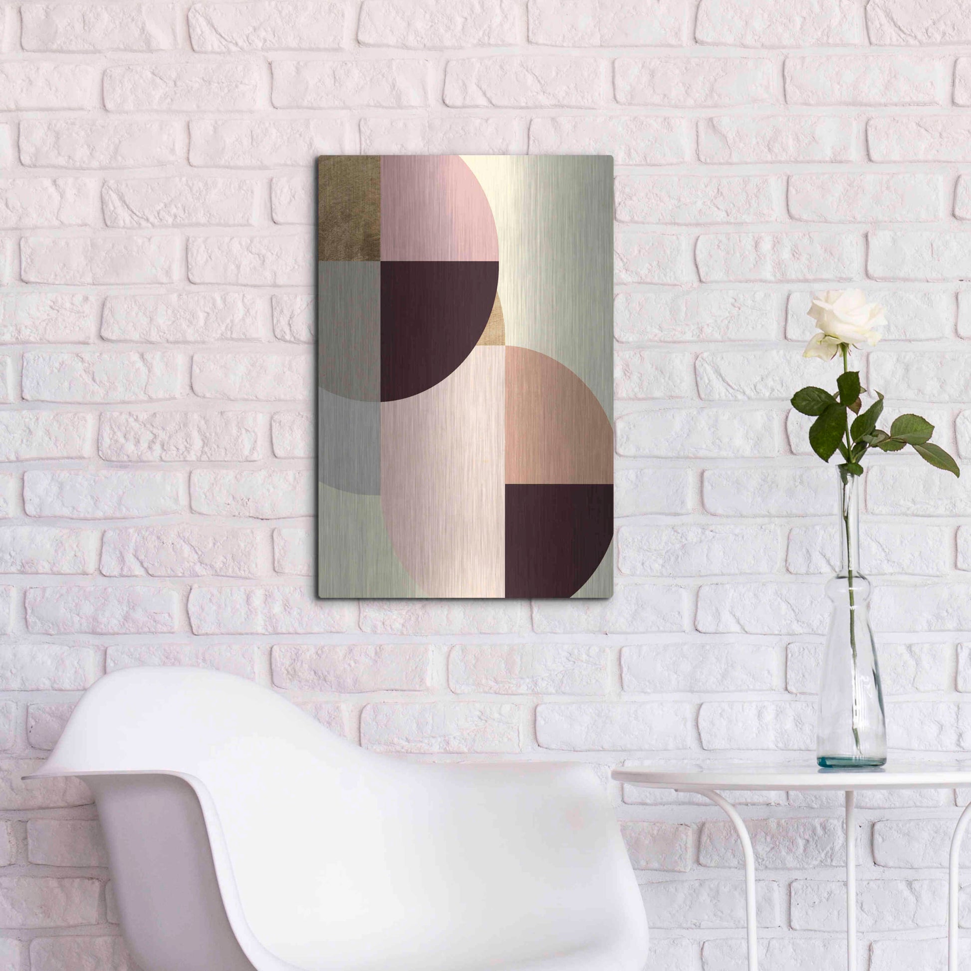 Luxe Metal Art 'Wonder Wheels IV' by Annie Warren, Metal Wall Art,16x24