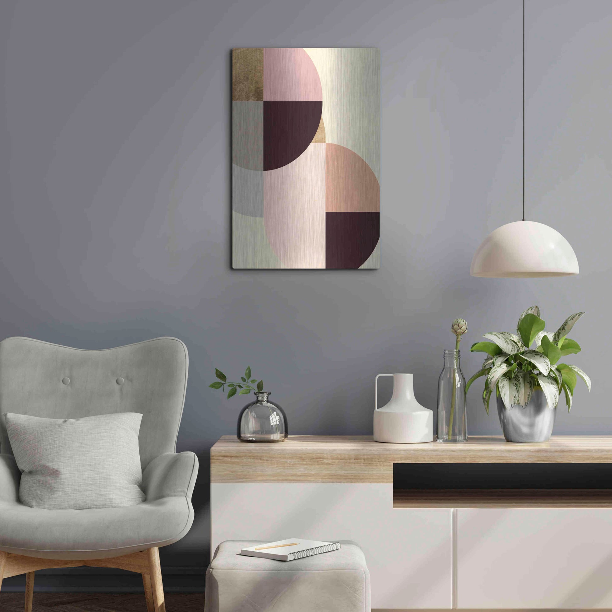 Luxe Metal Art 'Wonder Wheels IV' by Annie Warren, Metal Wall Art,16x24