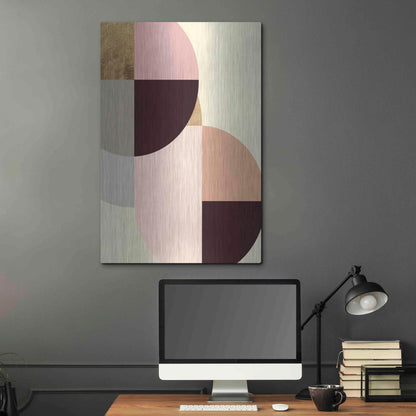 Luxe Metal Art 'Wonder Wheels IV' by Annie Warren, Metal Wall Art,24x36