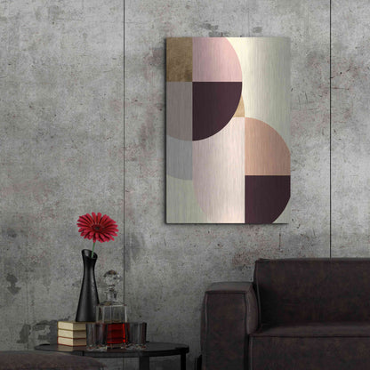 Luxe Metal Art 'Wonder Wheels IV' by Annie Warren, Metal Wall Art,24x36