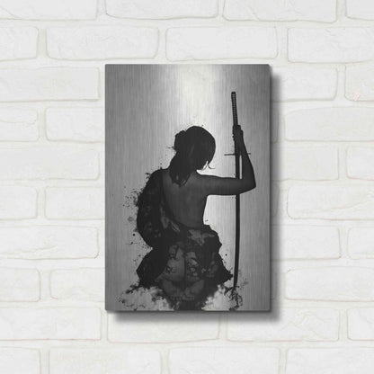 Luxe Metal Art 'Female Samurai-Onna Bugeisha' by Nicklas Gustafsson, Metal Wall Art,12x16