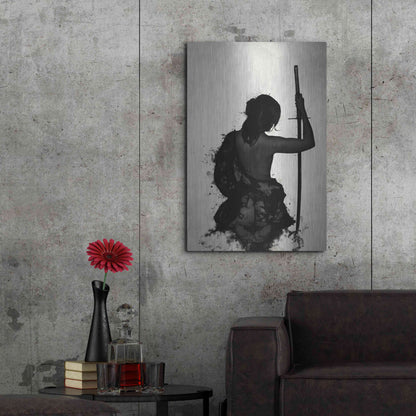 Luxe Metal Art 'Female Samurai-Onna Bugeisha' by Nicklas Gustafsson, Metal Wall Art,24x36