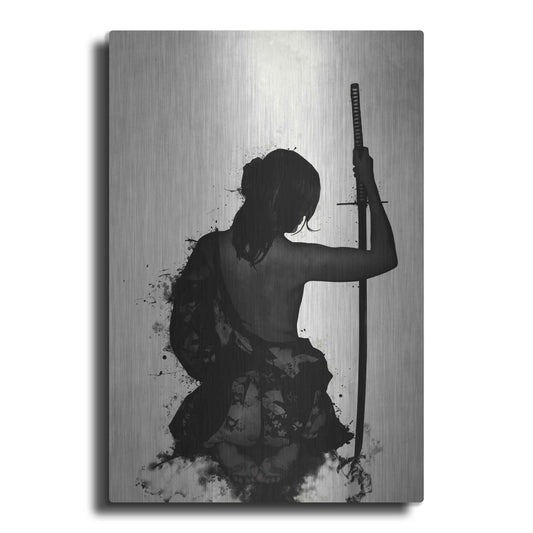 Luxe Metal Art 'Female Samurai-Onna Bugeisha' by Nicklas Gustafsson, Metal Wall Art