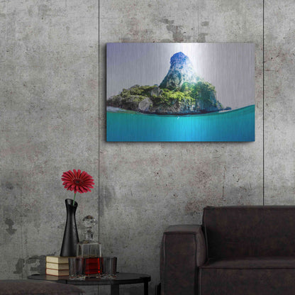 Luxe Metal Art 'Tropical Island' by Nicklas Gustafsson, Metal Wall Art,36x24