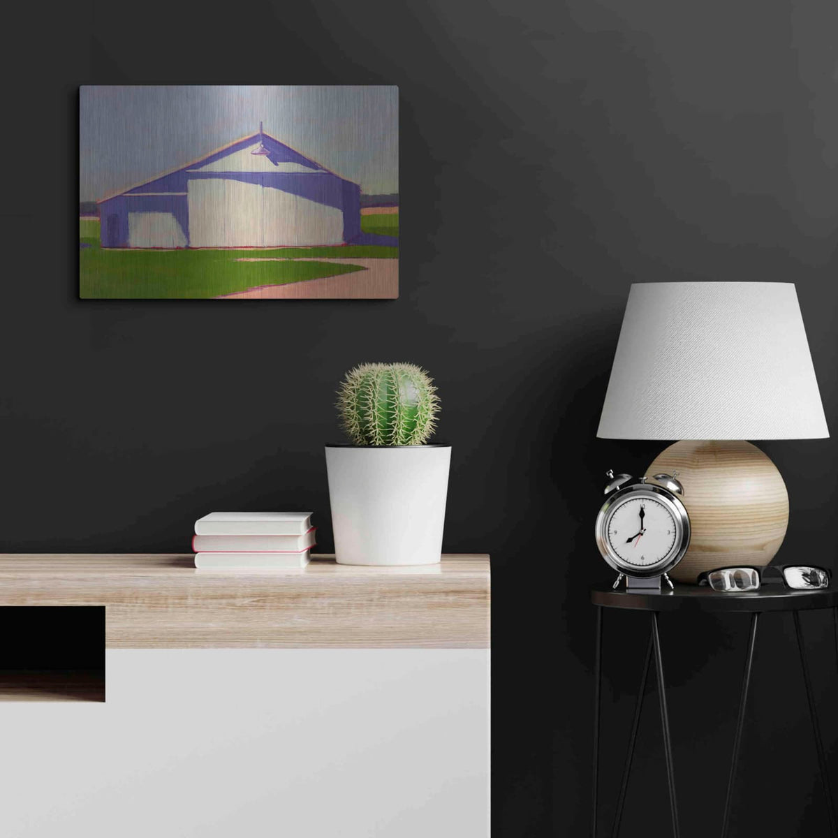 'Bucolic Structure VIII' by Carol Young – Metal Wall Art, 24x16 room view