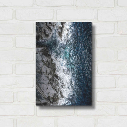 Luxe Metal Art 'Skagerrak Coastline' by Nicklas Gustafsson, Metal Wall Art,12x16