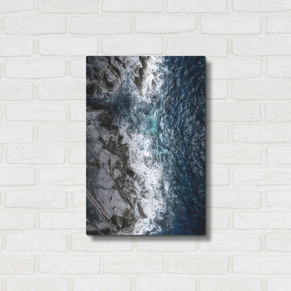 Luxe Metal Art 'Skagerrak Coastline' by Nicklas Gustafsson, Metal Wall Art,16x24