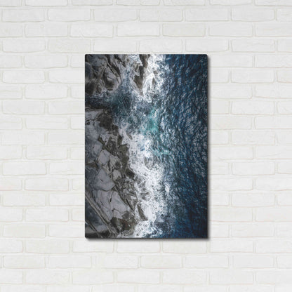 Luxe Metal Art 'Skagerrak Coastline' by Nicklas Gustafsson, Metal Wall Art,24x36