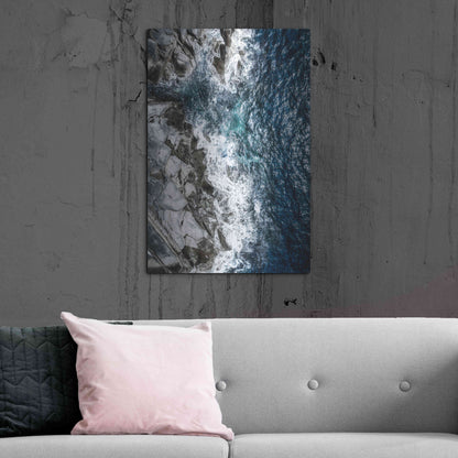 Luxe Metal Art 'Skagerrak Coastline' by Nicklas Gustafsson, Metal Wall Art,24x36