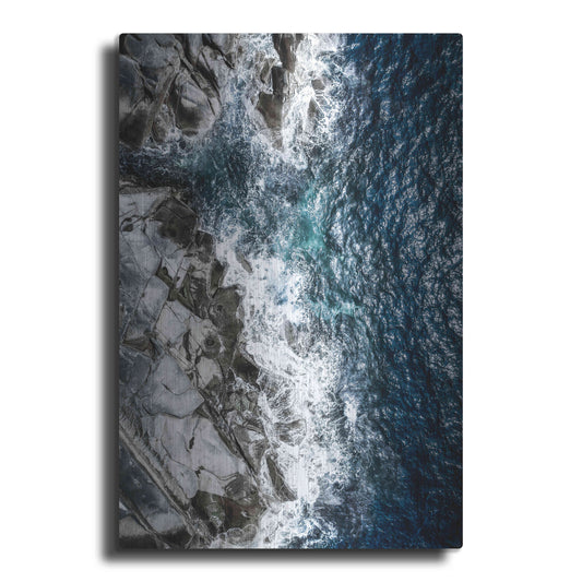 Luxe Metal Art 'Skagerrak Coastline' by Nicklas Gustafsson, Metal Wall Art
