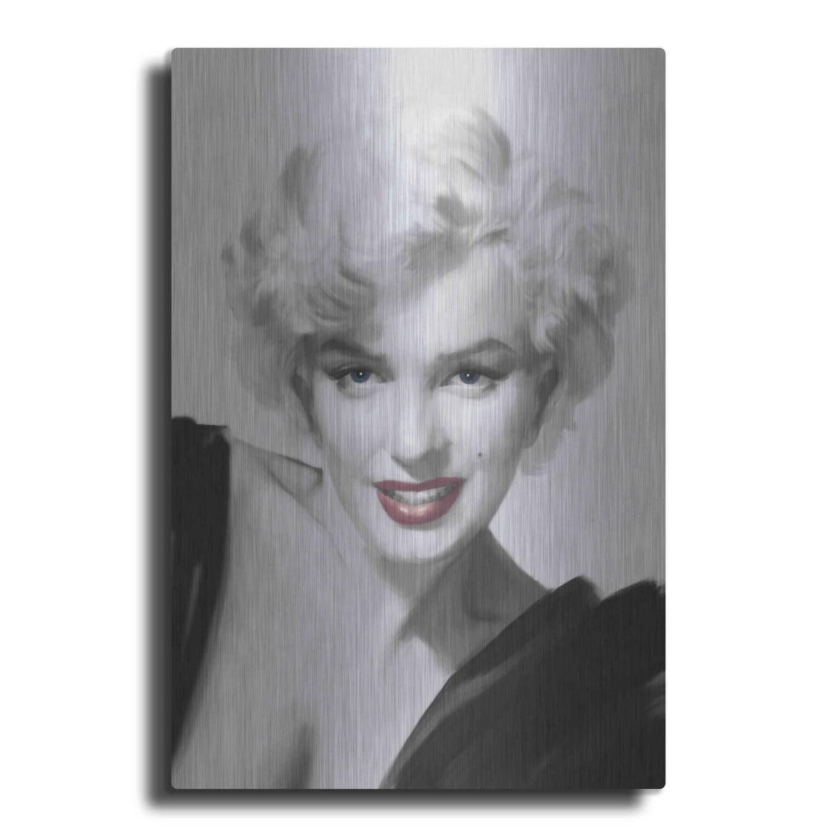 'The Look Red Lips' by Chris Consani – Metal Wall Art