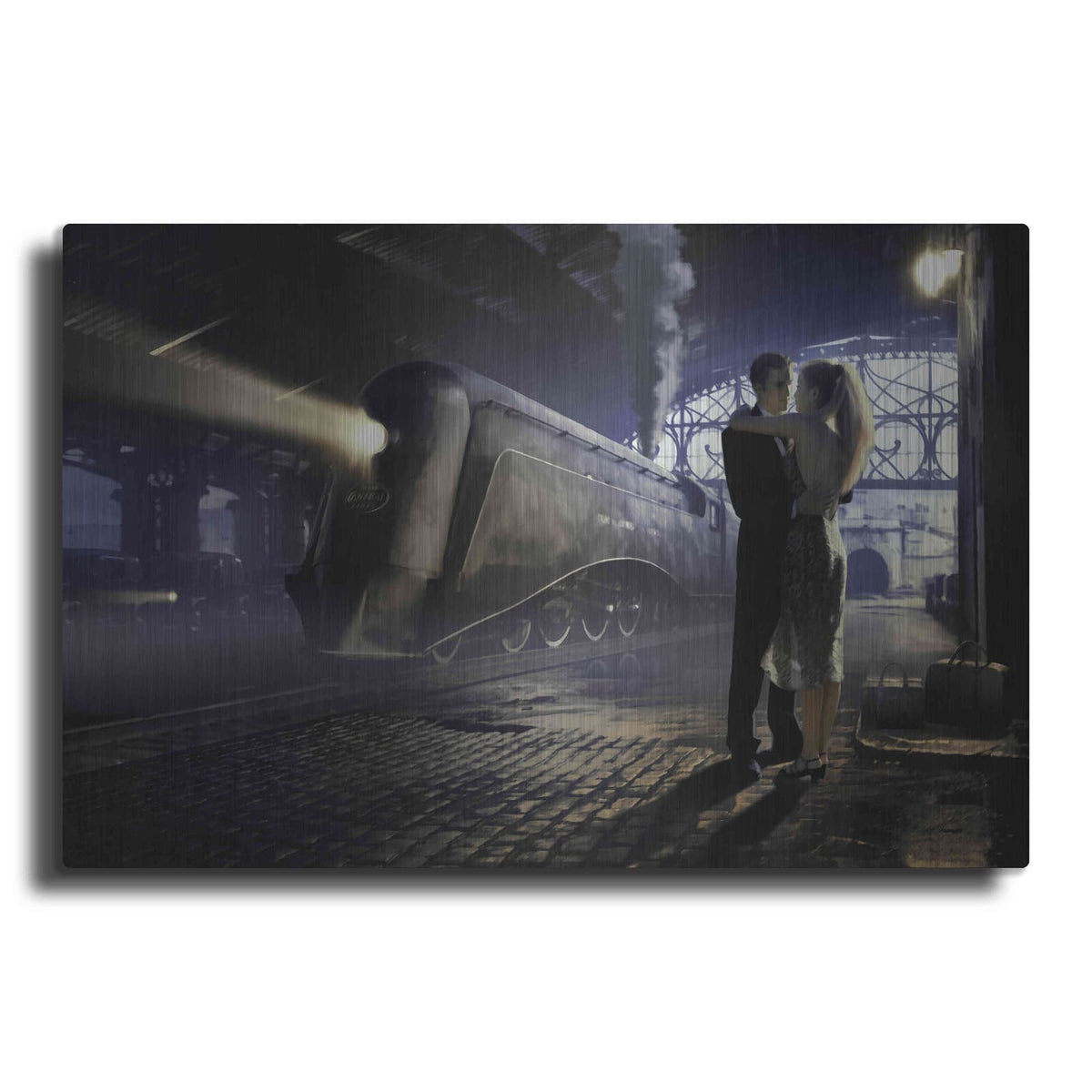 'Train Depot' by Chris Consani – Metal Wall Art