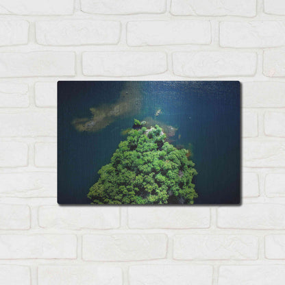 Luxe Metal Art 'Archipelago Island' by Nicklas Gustafsson, Metal Wall Art,16x12