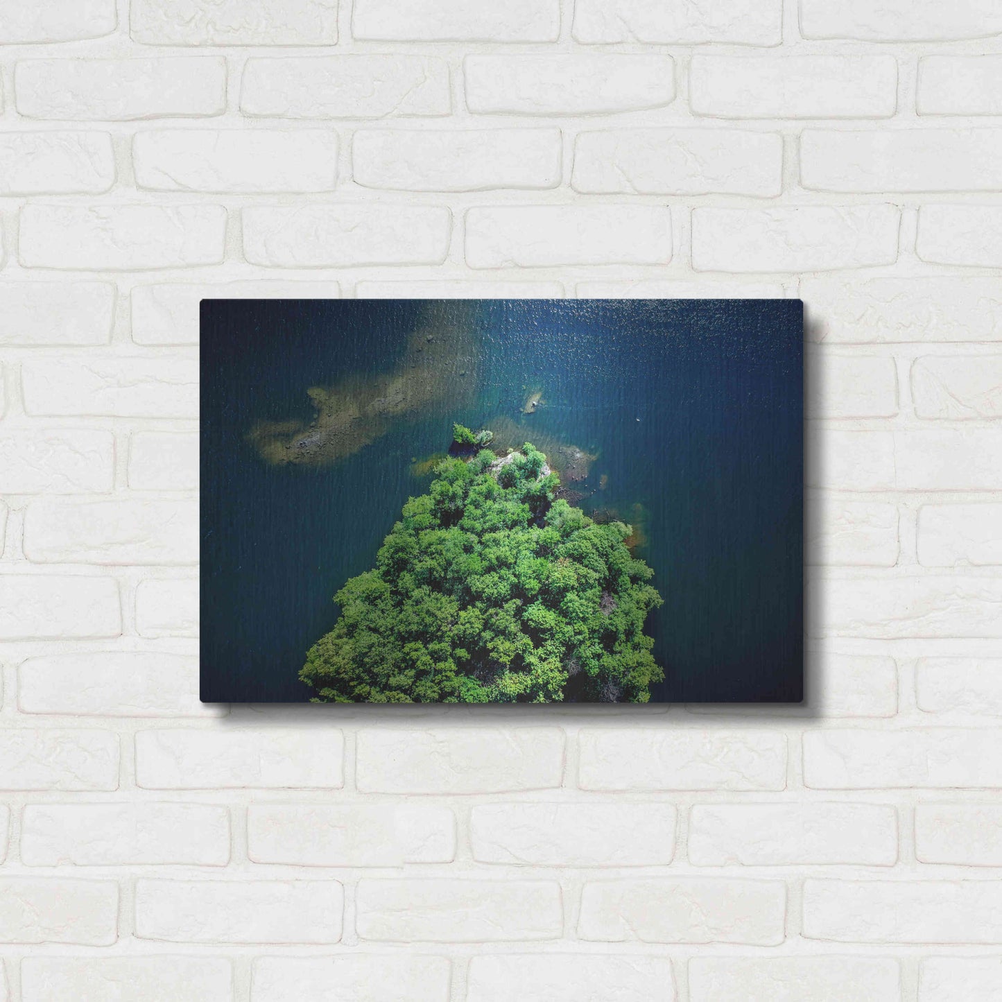 Luxe Metal Art 'Archipelago Island' by Nicklas Gustafsson, Metal Wall Art,24x16
