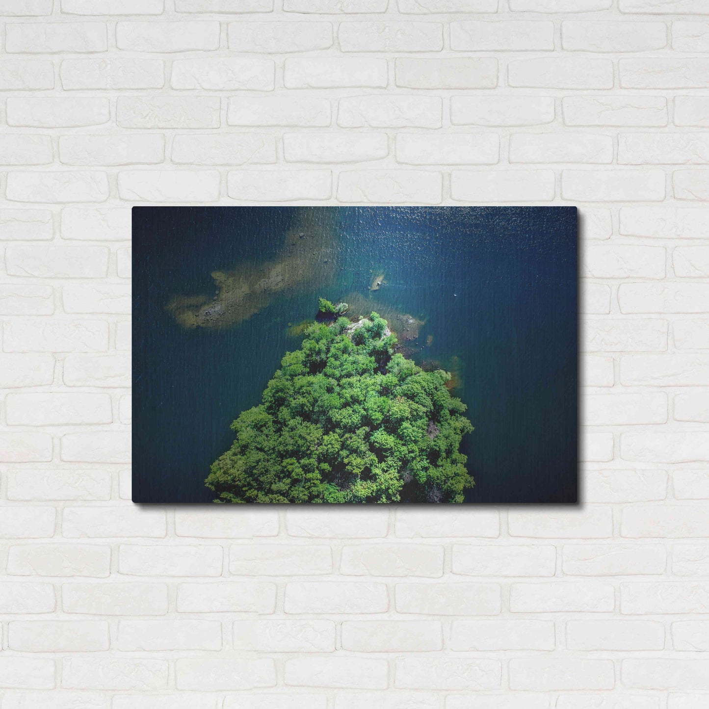 Luxe Metal Art 'Archipelago Island' by Nicklas Gustafsson, Metal Wall Art,36x24
