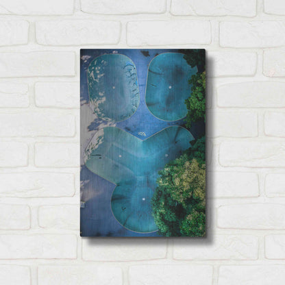 Luxe Metal Art 'Skatepark' by Nicklas Gustafsson, Metal Wall Art,12x16