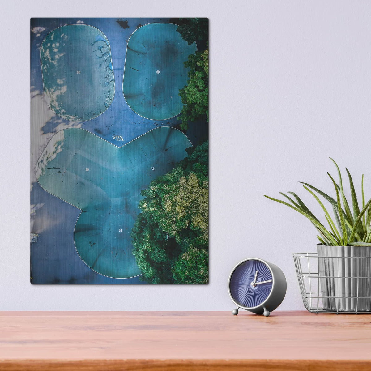 'Skatepark' by Nicklas Gustafsson – Metal Wall Art, 12x16 room view