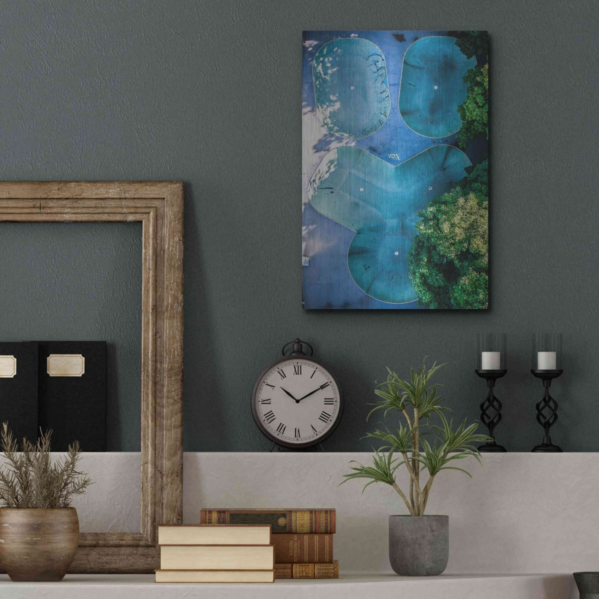 Luxe Metal Art 'Skatepark' by Nicklas Gustafsson, Metal Wall Art,12x16