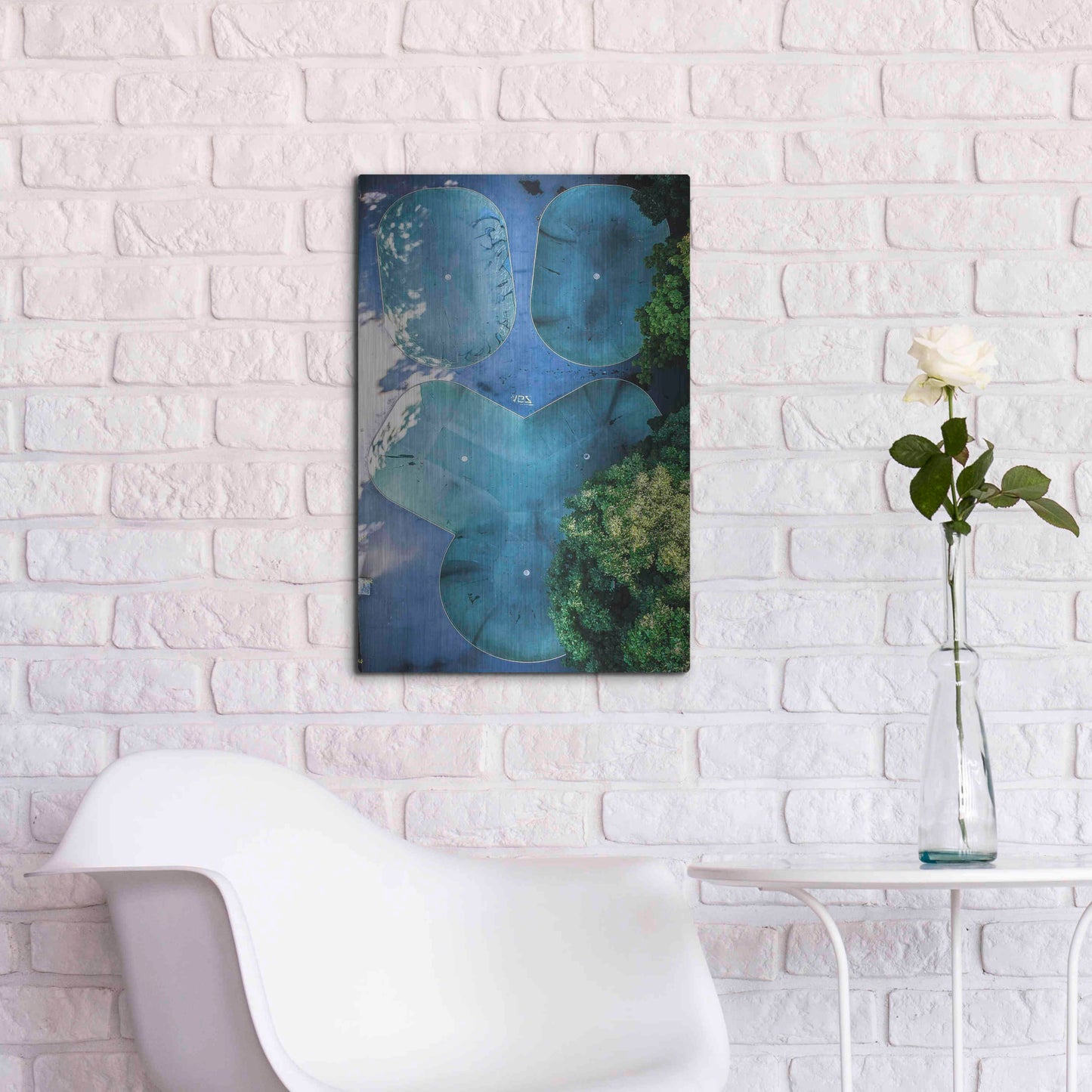 Luxe Metal Art 'Skatepark' by Nicklas Gustafsson, Metal Wall Art,16x24