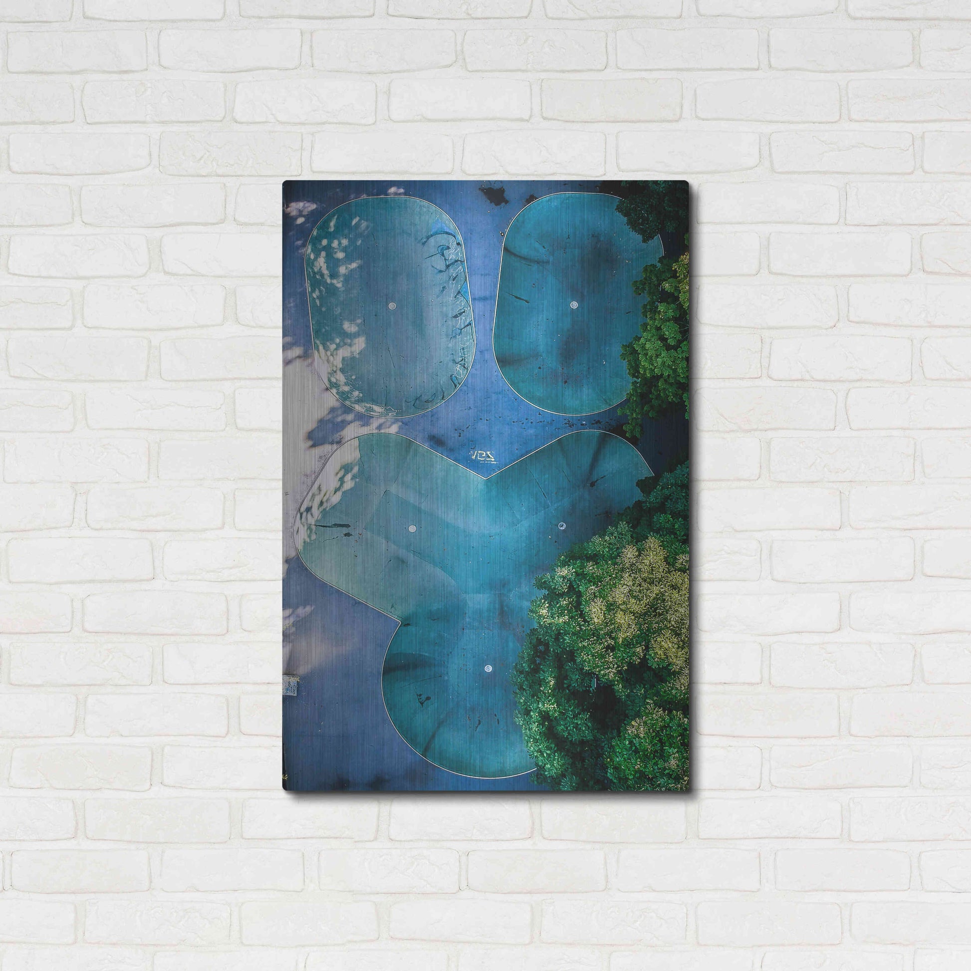 Luxe Metal Art 'Skatepark' by Nicklas Gustafsson, Metal Wall Art,24x36