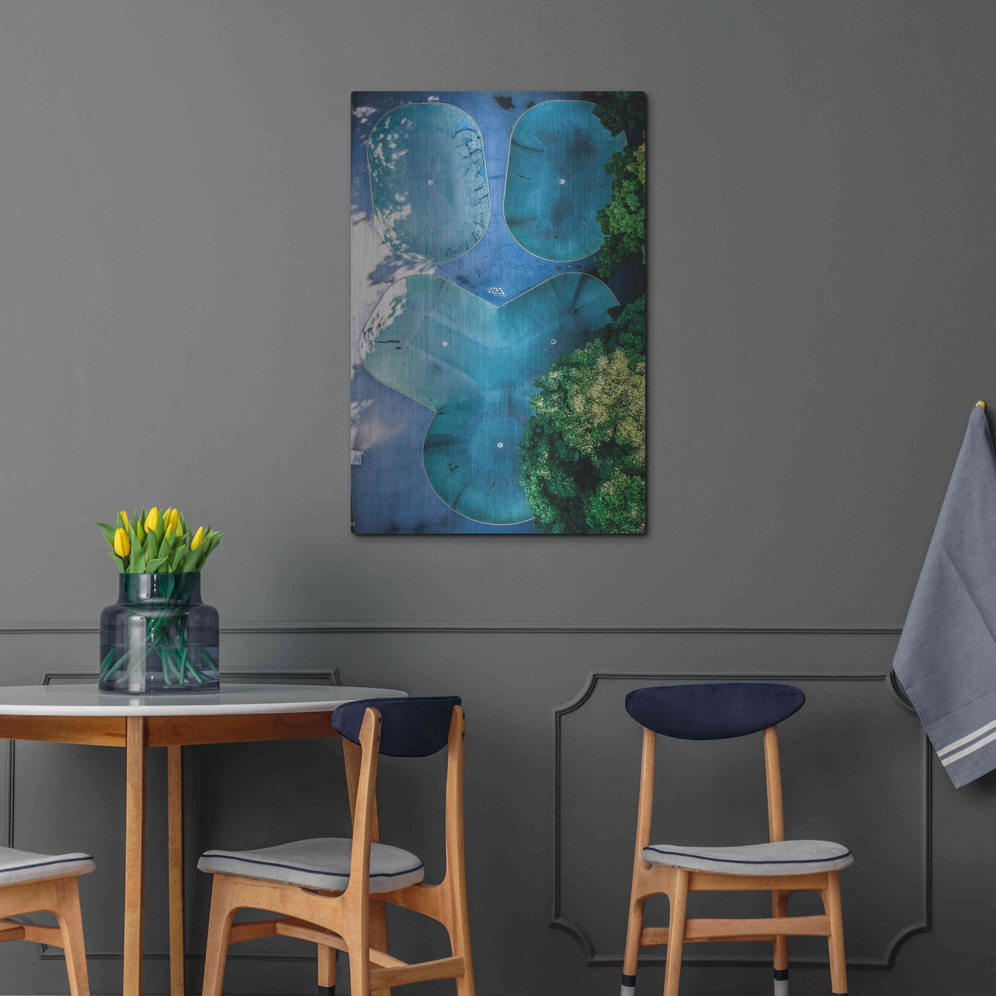 Luxe Metal Art 'Skatepark' by Nicklas Gustafsson, Metal Wall Art,24x36