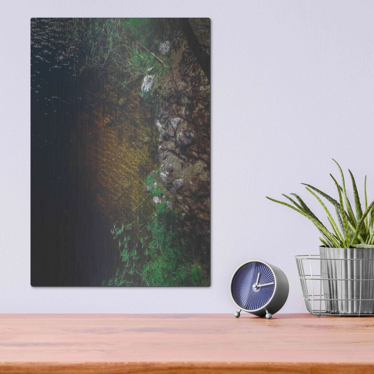 Luxe Metal Art 'Summer Lake' by Nicklas Gustafsson, Metal Wall Art,12x16