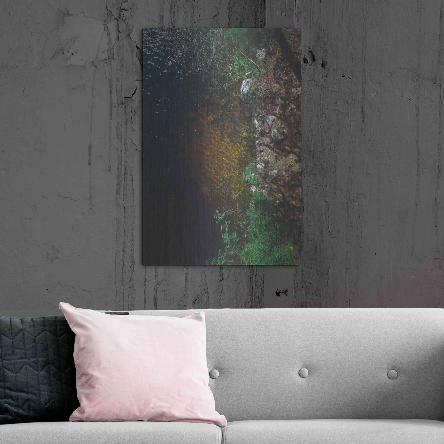 Luxe Metal Art 'Summer Lake' by Nicklas Gustafsson, Metal Wall Art,24x36