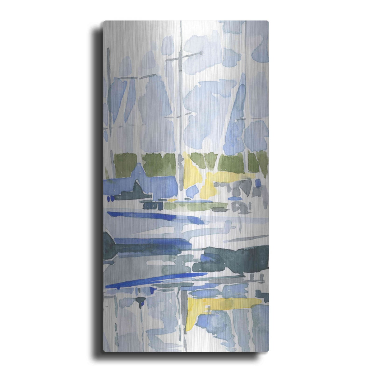 'Sailboat Reflections II' by Emma Scarvey – Metal Wall Art