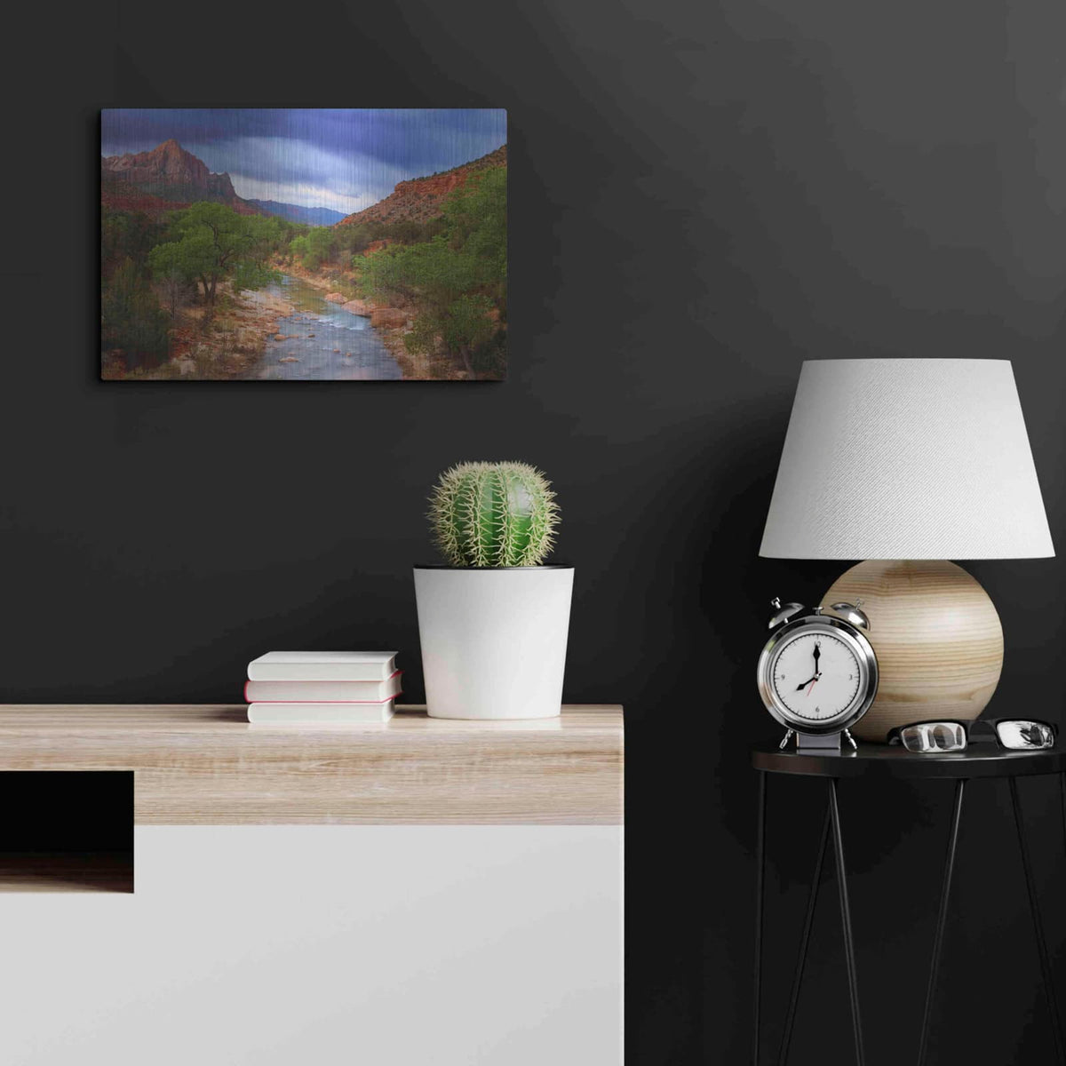 'A Zion Morning' by Darren White – Metal Wall Art, 24x16 room view