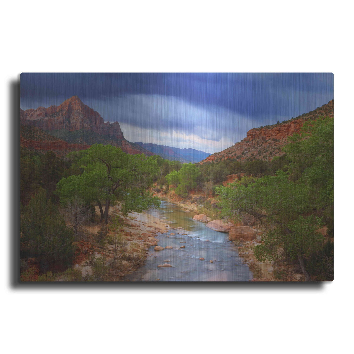 Luxe Metal Art 'A Zion Morning' by Darren White, Metal Wall Art