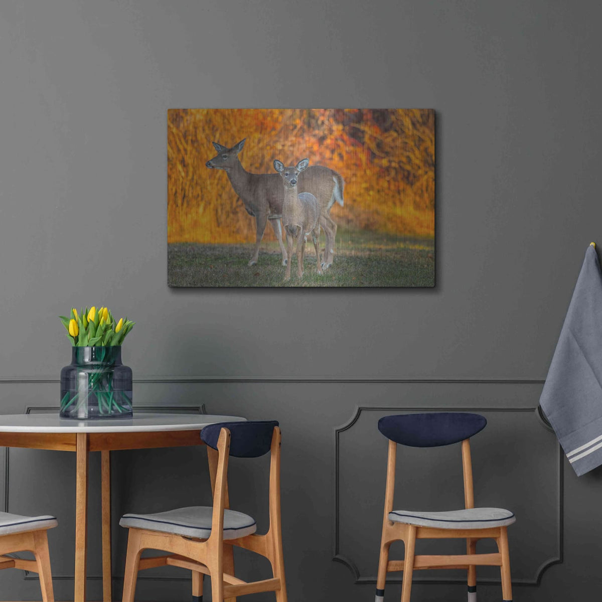 'Acadia Deer' by Darren White – Metal Wall Art, 36x24 room view