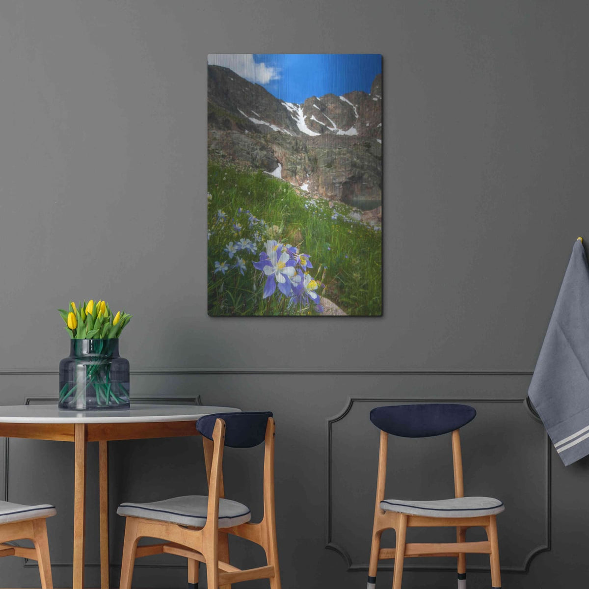 'Alpine Columbine - Rocky Mountain National Park' by Darren White – Metal Wall Art, 24x36 room view